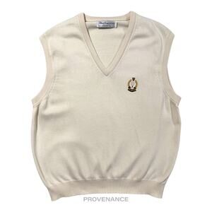 🔴 Burberry Golf Sweater Vest - Cream 42 XL